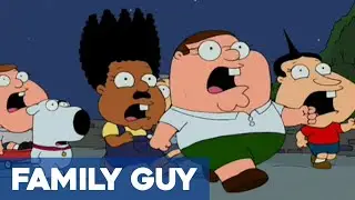 Peter And Quagmire Tries To Scary Each Other