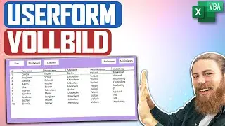 Userform Vollbild | Excel VBA