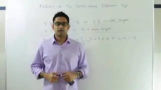 Binary Search : Median of two sorted arrays of different sizes.
