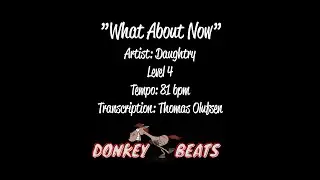 What About Now - Daughtry - Drum Score / Drum Sheet Music
