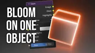 How to make only ONE object glow in Blender 5.1