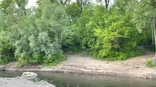 Река Уфа,  прогулка по берегу, вечер, май 2023