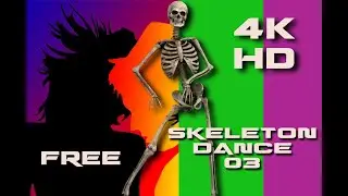Free 3d green screen skeleton dance (3) 4k HD 2019