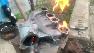 Как прожечь впускной Коллектор от сажи . Дизель