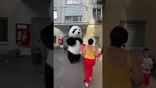 Неожиданное появление Амиго #panda #umka #Амиго #Умка #dance #umkarostov #мишкаумка #амиго