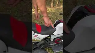 Motocicleta electrica cu 2 motoare pentru copii, sezut din piele si lumini in roti – LB5188