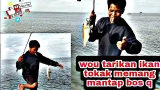 MANCING IKAN DI PANTAI SEKILAK BATAM TARIKAN NYA MANTAP