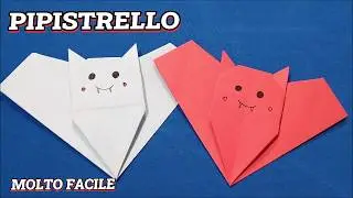 Pipistrello di Carta,Semplice Origami, Gioco di Carta, Divertimento per i Bambini