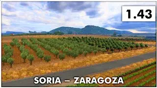 A RELAXED DRIVE FROM SORIA TO ZARAGOZA WITH THE DAF XF | ETS2 1.43 OPEN BETA GAMEPLAY