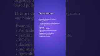 Organic and Inorganic Pollutants| Urdu/Hindi Concepts of Botany #inorganicpollutants #pollutants