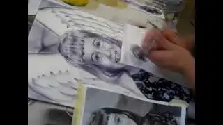 Airbrush tribute painting