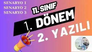 11. Sınıf Fizik 1. Dönem 2. Yazılı Senaryo Çözümleri