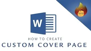 How to create a CUSTOM COVER PAGE | MICROSOFT WORD