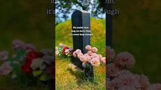 You never get over it.  #grief #loss #grave #garden