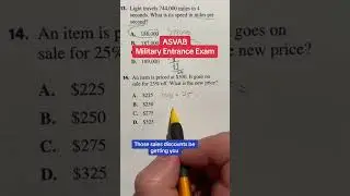 ASVAB Arithmetic Reasoning #14 Question Walk Through