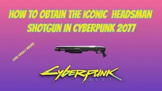 How To Get The Iconic Headsman Weapon Crafting Spec In Cyberpunk 2077