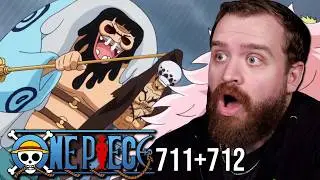 Trafalgar Law NEEDS Luffy NOW?!? | One Piece Ep 711+712 Reaction & Review | Dressrosa Arc!
