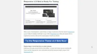 Responsive Theme BETA Update (read description too)