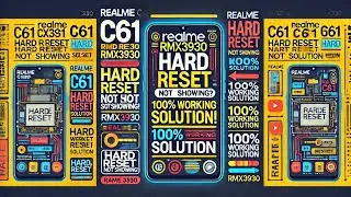 Realme C61 RMX3930 Hard Reset Not Showing? 100% Working Solution!