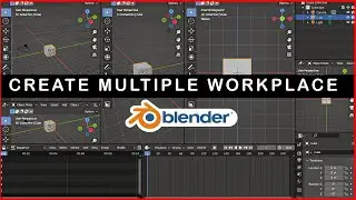 Blender Interface Beginner Tutorial - Workspace