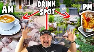 Sunrise v Sunset water features. Sip and relax with water sounds.