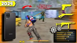 New Secret Headshot 🎯 Sensitivity + Mobile Settings ⚙️ In Free Fire 🔥 On Samsung Galaxy A12 📲 |