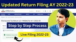 How to file Updated Income Tax Return (itr u) | Updated Return filing AY 2022-23 u/s 139(8a)