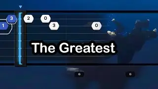 Billie Eilish - THE GREATEST (EASY SLOW Guitar Tabs & chords Tutorial)
