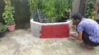 Painting my terrace pond