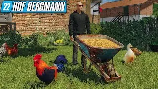 LS22 Hof Bergmann #03 - Hühner füttern & Strebergarten |  Landwirtschafts Simulator 22