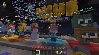 Ringing in the New Year on The Hive server - Minecraft 1/1/2021
