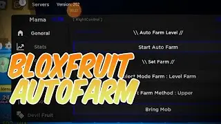 HOW TO AUTOFARM IN BLOXFRUIT MOBILE WITH MAMA HUB