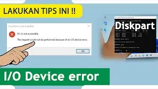 Solution When Clean Disk Appears I/O Device Error on DiskPart