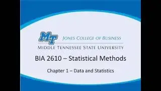 BIA 2610 Chapter 1 PPT Slides V4