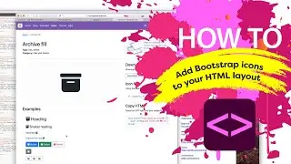 How to add Bootstrap icons to your HTML layout