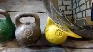 Мельница по методу Виктора Кондратьева с двойными гирями