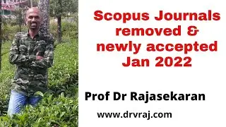 Scopus Journals Discontinued and Accepted in Jan 2022