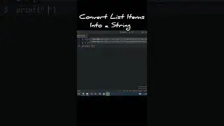 Convert List Items into a String 