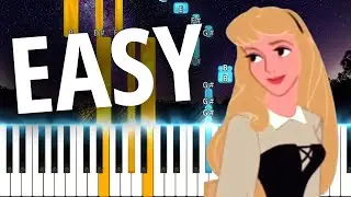 Once Upon a Dream from Sleeping Beauty - EASY Piano Tutorial (SHEET MUSIC)