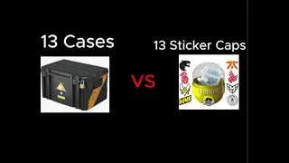 13 Cases VS 13 Sticker Capsules CSGO Case Opening! Plus Giveaway Winners Announced!