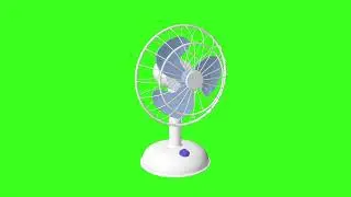 Table fan Green Screen 