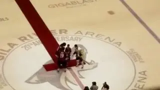 Larry Fitzgerald Ceremonial Puck Drop vs Pittsburgh 2-11-17