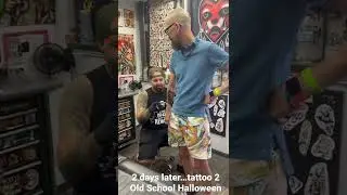 Monster Tutorials adventures, 2 days later…tattoo again 