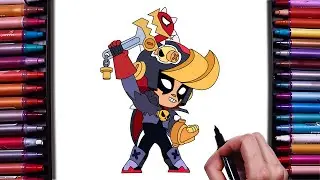 How to Draw Justice Smasher Bibi From Brawl stars | Bibi New Brawl Pass Skin