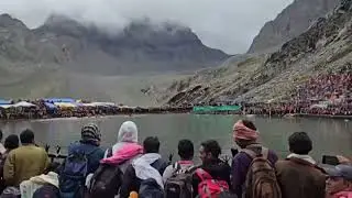 मणिमहेश मैं पवित्र सनानं करते भोले नाथ के चेले