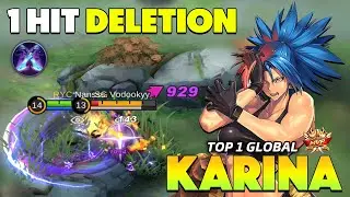 KARINA BEST BUILD AND GAMEPLAY 2022 ~ KARINA TOP GLOBAL 2022 ~ KARINA MOBILE LEGENDS
