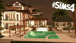 Sulani Beach Villa |Big Summer Villa| No CC |Sims 4 Stop Motion Build