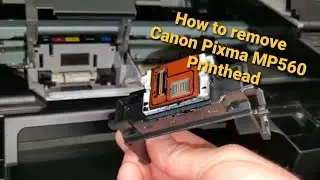 How to remove Printhead in Canon Pixma MP560 MP550 Printer