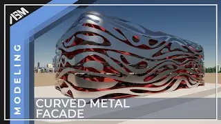 Curved Metal Facade Design in Archicad