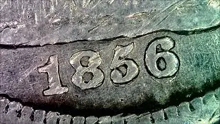 1856 O Repunched date LIBERTY SEATED DIME
